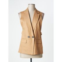 HANA SAN - Blazer beige en lin - Femme - Taille 36 - Modz
