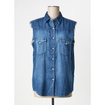 DIEGA - Chemisier bleu en coton - Femme - Taille 44 - Modz