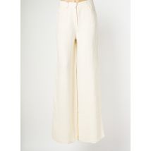 MAX MARA - Pantalon large beige en lin - Femme - Taille 38 - Modz