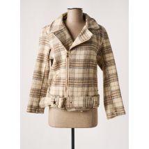 CHERRY PARIS - Manteau court beige en polyester - Femme - Taille 38 - Modz