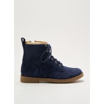 POM D'API - Bottines/Boots bleu en cuir - Fille - Taille 25 - Modz