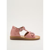 POM D'API - Sandales/Nu pieds rose en cuir - Fille - Taille 19 - Modz