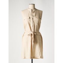 PEPE JEANS - Robe courte beige en coton - Femme - Taille 40 - Modz