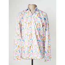 CARLOS CORDOBA - Chemise manches longues blanc en coton - Homme - Taille S - Modz