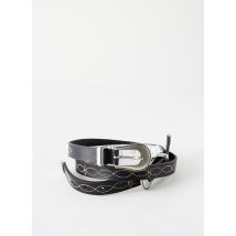 PEPE JEANS - Ceinture noir en cuir - Femme - Taille 38 - Modz