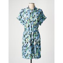 VERO MODA - Robe mi-longue bleu en viscose - Femme - Taille 34 - Modz