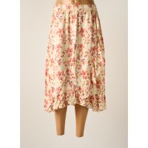 B.YOUNG - Jupe mi-longue jaune en viscose - Femme - Taille 40 - Modz