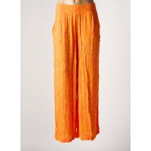 VERO MODA - Pantalon large orange en viscose - Femme - Taille 36 - Modz