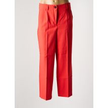 VERO MODA - Pantalon droit orange en polyester - Femme - Taille 38 - Modz