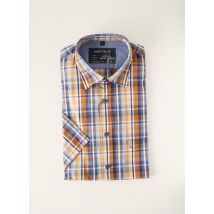MARVELIS - Chemise manches courtes bleu en coton - Homme - Taille XS - Modz