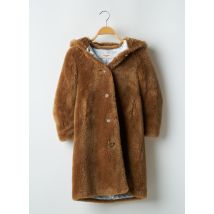 YVES SALOMON - Manteau long marron en laine - Fille - Taille TU - Modz