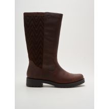 VIONIC - Bottes marron en cuir - Femme - Taille 39 - Modz
