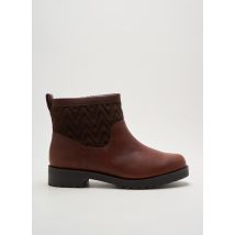 VIONIC - Bottines/Boots marron en cuir - Femme - Taille 38 - Modz