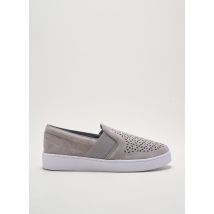 VIONIC - Slip ons gris en cuir - Femme - Taille 40 - Modz