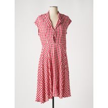 LEÏ-1984 - Robe mi-longue rouge en viscose - Femme - Taille 34 - Modz