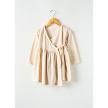 LES PETITES CHOSES - Robe mi-longue beige en coton - Fille - Taille 18 M - Modz