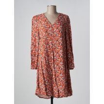 ÉTYMOLOGIE - Robe mi-longue marron en viscose - Femme - Taille 36 - Modz