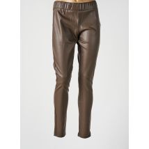 NÜ - Legging marron en polyurethane - Femme - Taille 36 - Modz