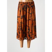 SIGNATURE - Jupe mi-longue marron en polyester - Femme - Taille 46 - Modz