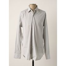 PAL ZILERI - Chemise manches longues gris en coton - Homme - Taille L - Modz