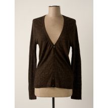 MESSAGERIE - Gilet manches longues marron en lin - Homme - Taille L - Modz