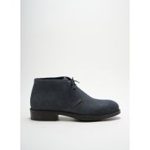 MAISON WOOLIES - Bottines/Boots bleu en cuir - Homme - Taille 43 - Modz