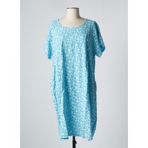 DREAM VALLEY - Robe mi-longue bleu en coton - Femme - Taille 36 - Modz