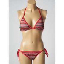 ADMAS - Maillot de bain 2 pièces rouge en polyester - Femme - Taille 44 - Modz