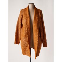 MD'M - Gilet manches longues marron en acrylique - Femme - Taille 38 - Modz