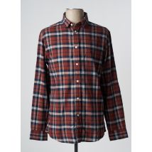 SELECTED - Chemise manches longues marron en coton - Homme - Taille S - Modz