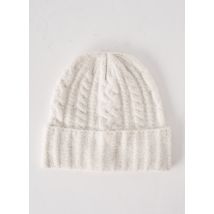 ONLY - Bonnet blanc en polyester - Femme - Taille TU - Modz