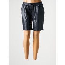 ICHI - Bermuda noir en polyurethane - Femme - Taille 36 - Modz