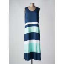 SOPHIA CURVY - Robe longue bleu en viscose - Femme - Taille 52 - Modz