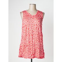 POISSONS BLANCS - Débardeur rouge en polyamide - Femme - Taille 40 - Modz