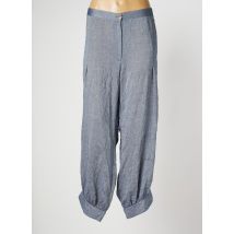 OLIVER JUNG - Pantalon large bleu en polyester - Femme - Taille 52 - Modz