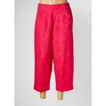 MAIS IL EST OU LE SOLEIL - Pantacourt rose en lin - Femme - Taille 40 - Modz