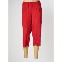 EXELLE - Pantacourt rouge en viscose - Femme - Taille 42 - Modz