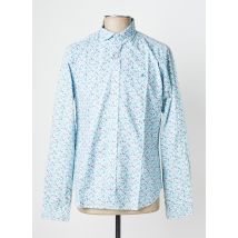 FYORD - Chemise manches longues bleu en coton - Homme - Taille M - Modz