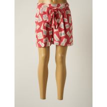 COMPAÑIA FANTASTICA - Short rouge en coton - Femme - Taille 34 - Modz