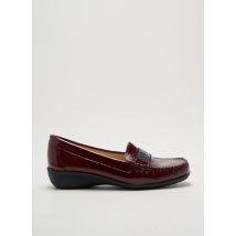 HIRICA - Mocassins rouge en cuir - Femme - Taille TU - Modz