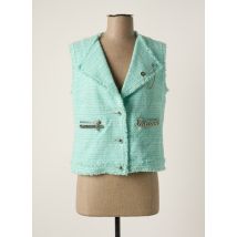 WEILL - Gilet sans manche bleu en coton - Femme - Taille 38 - Modz