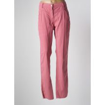 MAE MAHE - Pantalon droit rose en coton - Femme - Taille 46 - Modz