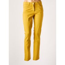 ÉTYMOLOGIE - Pantalon slim jaune en coton - Femme - Taille 38 - Modz