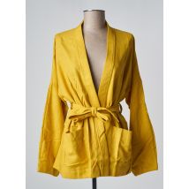 LAURE + MAX - Veste casual jaune en lyocell - Femme - Taille 36 - Modz