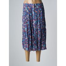RUE MAZARINE - Jupe mi-longue bleu en viscose - Femme - Taille 36 - Modz