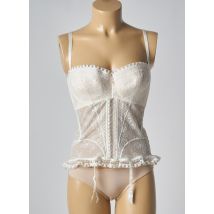 MILLESIA - Guêpière/Porte-jarretelle beige en polyamide - Femme - Taille 95C - Modz