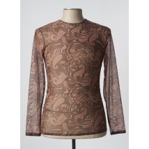 MANSTORE - T-shirt marron en polyester - Homme - Taille XL - Modz