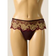LEJABY - Tanga violet en polyester - Femme - Taille 42 - Modz