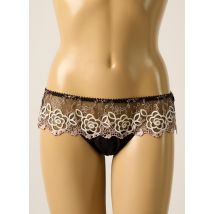 LEJABY - Tanga noir en polyester - Femme - Taille 42 - Modz