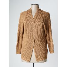 SIGNE NATURE - Gilet manches longues beige en acrylique - Femme - Taille 44 - Modz